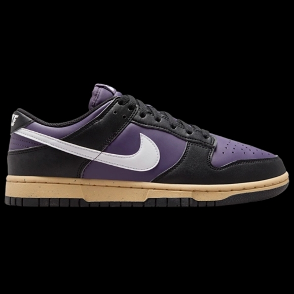 Nike Dunk Low Next Nature Purple and Black Sneakers - Picture 1 of 7